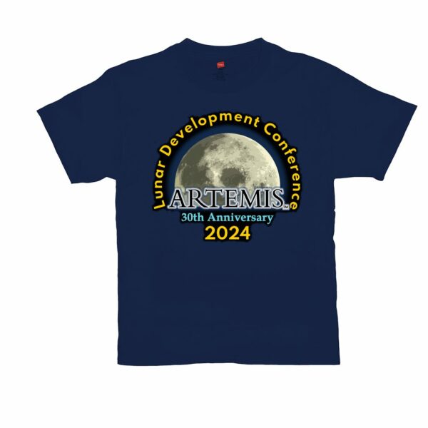 Lunar Development Conference 2024 / Moon Society Logo T-Shirts - Image 9