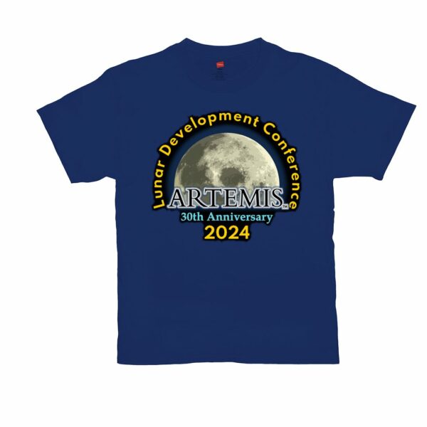 Lunar Development Conference 2024 / Moon Society Logo T-Shirts - Image 6
