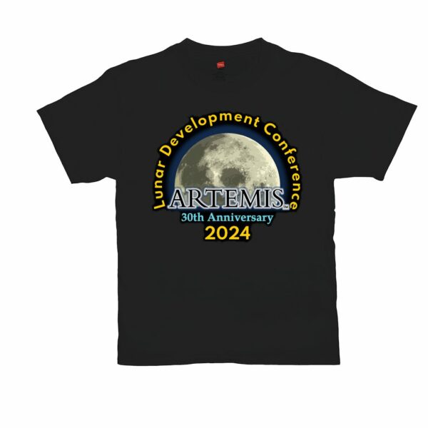 Lunar Development Conference 2024 / Moon Society Logo T-Shirts - Image 2