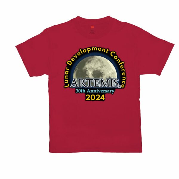 Lunar Development Conference 2024 / Moon Society Logo T-Shirts - Image 12